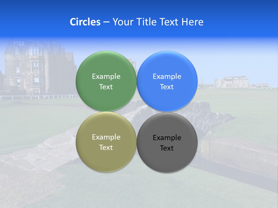 Green Stone Course PowerPoint Template