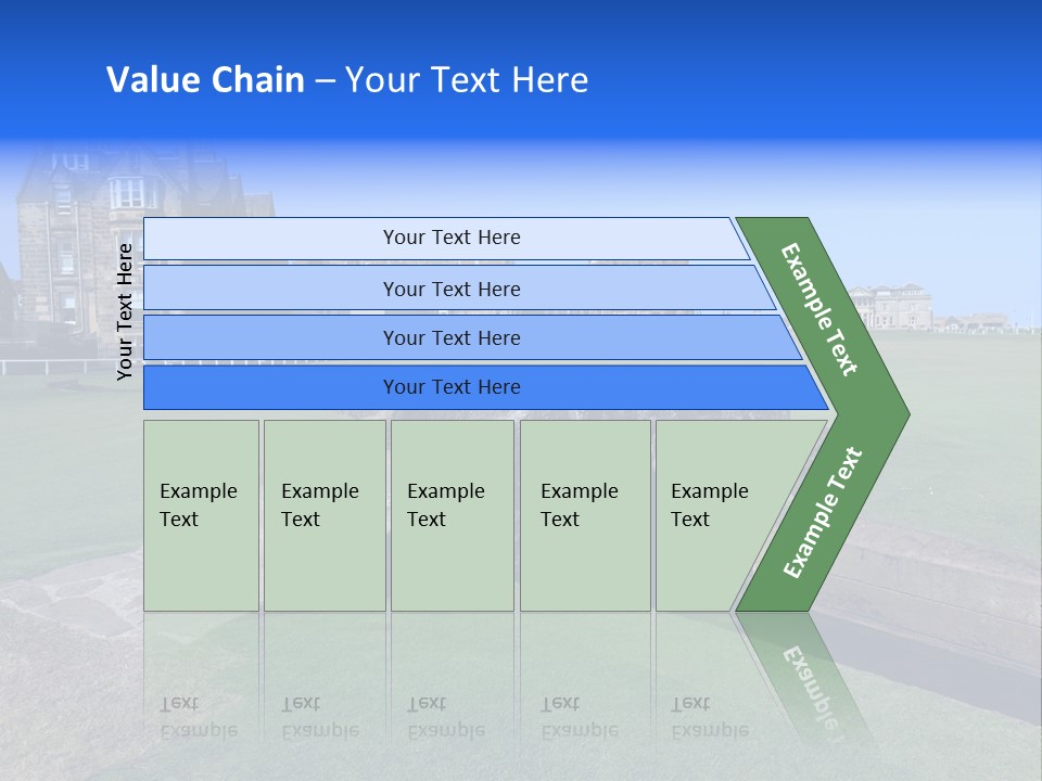 Green Stone Course PowerPoint Template