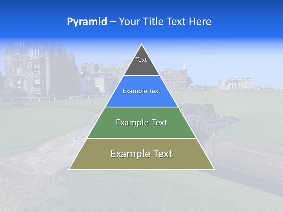 Green Stone Course PowerPoint Template