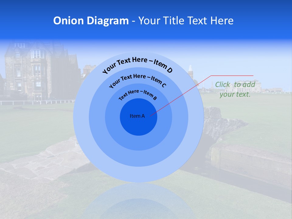 Green Stone Course PowerPoint Template