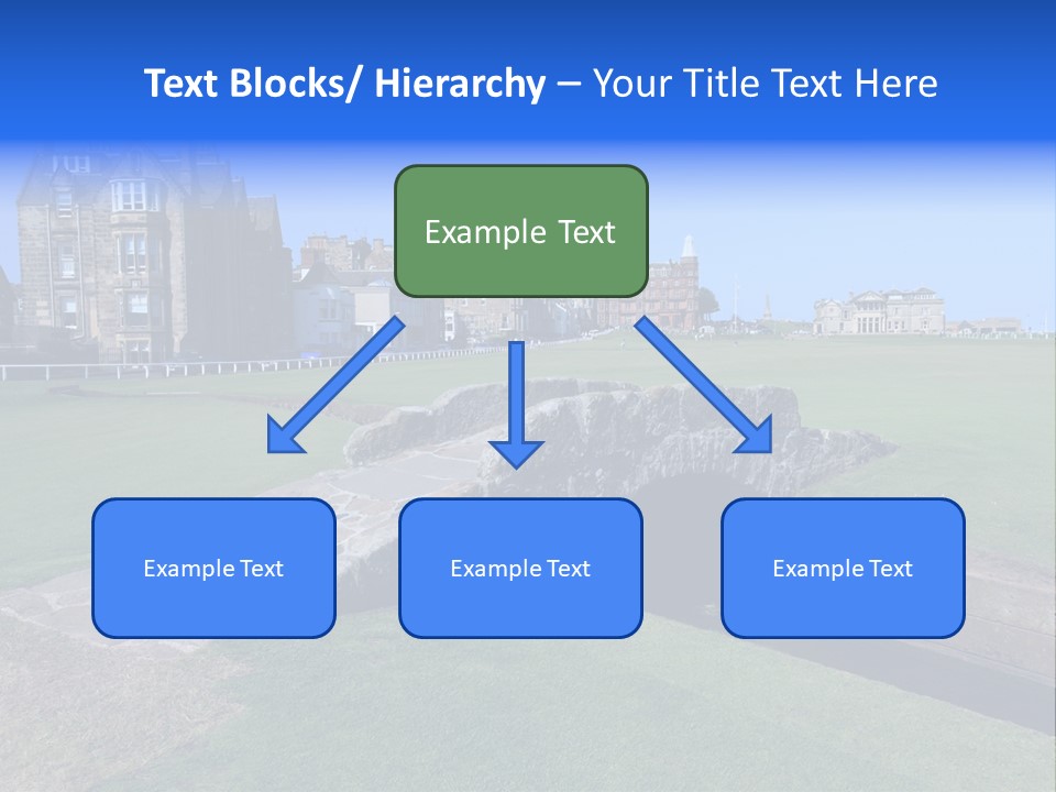 Green Stone Course PowerPoint Template