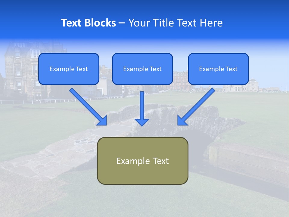 Green Stone Course PowerPoint Template