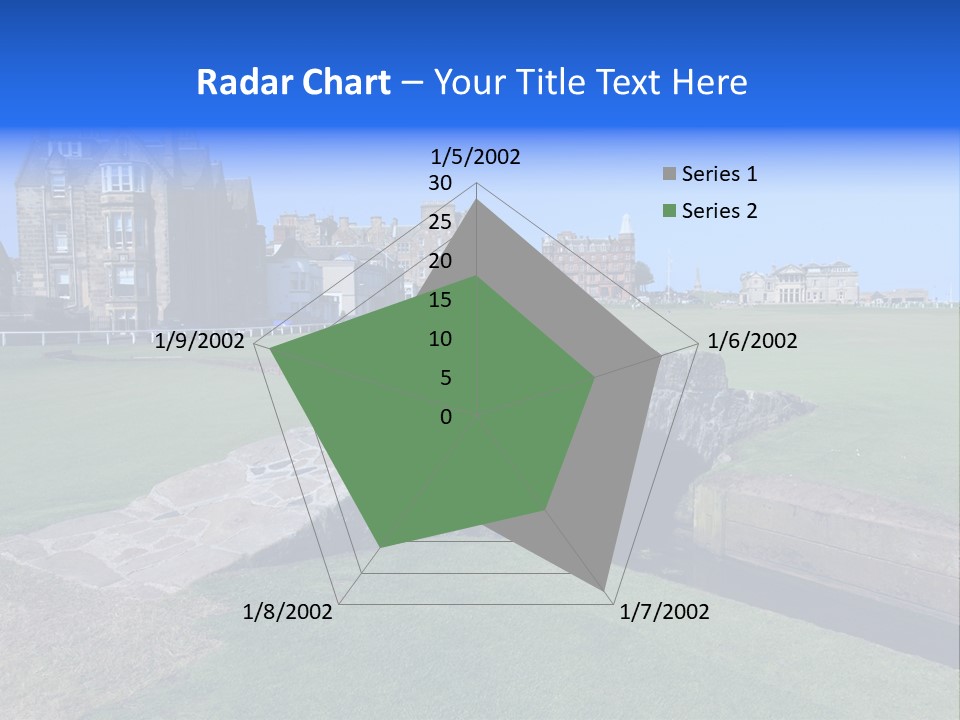 Green Stone Course PowerPoint Template
