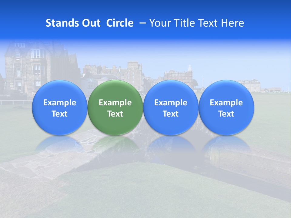 Green Stone Course PowerPoint Template