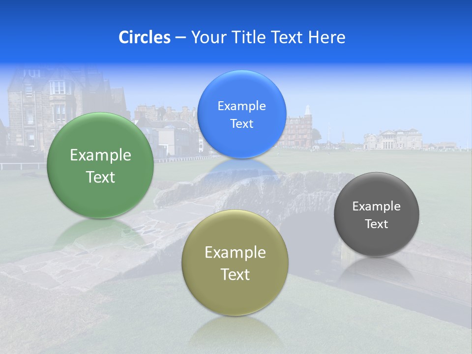 Green Stone Course PowerPoint Template