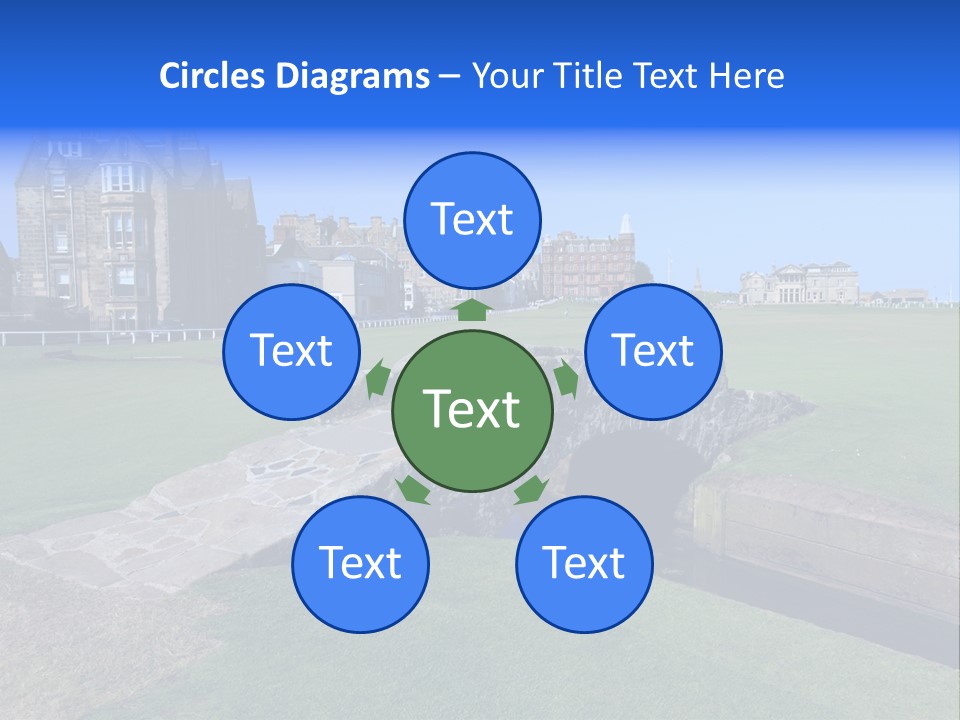Green Stone Course PowerPoint Template