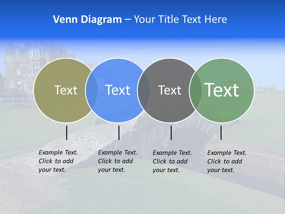 Green Stone Course PowerPoint Template