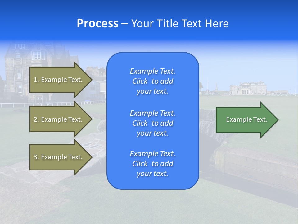 Green Stone Course PowerPoint Template