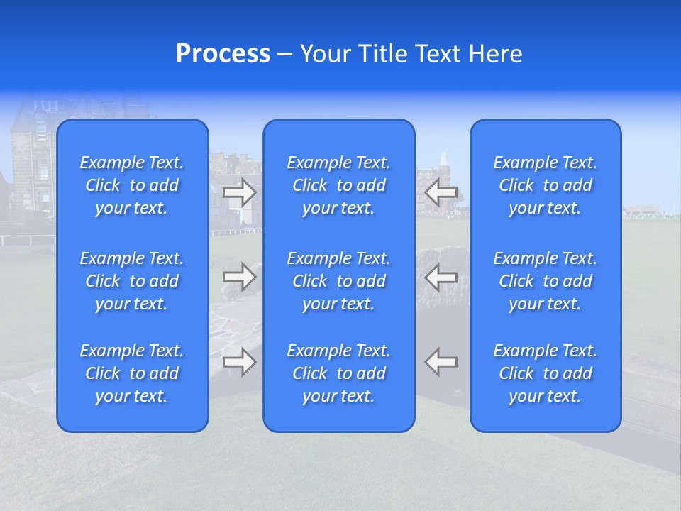 Green Stone Course PowerPoint Template