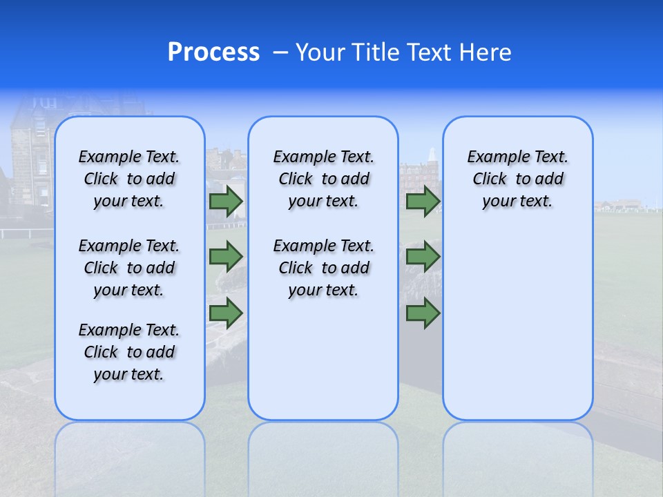Green Stone Course PowerPoint Template