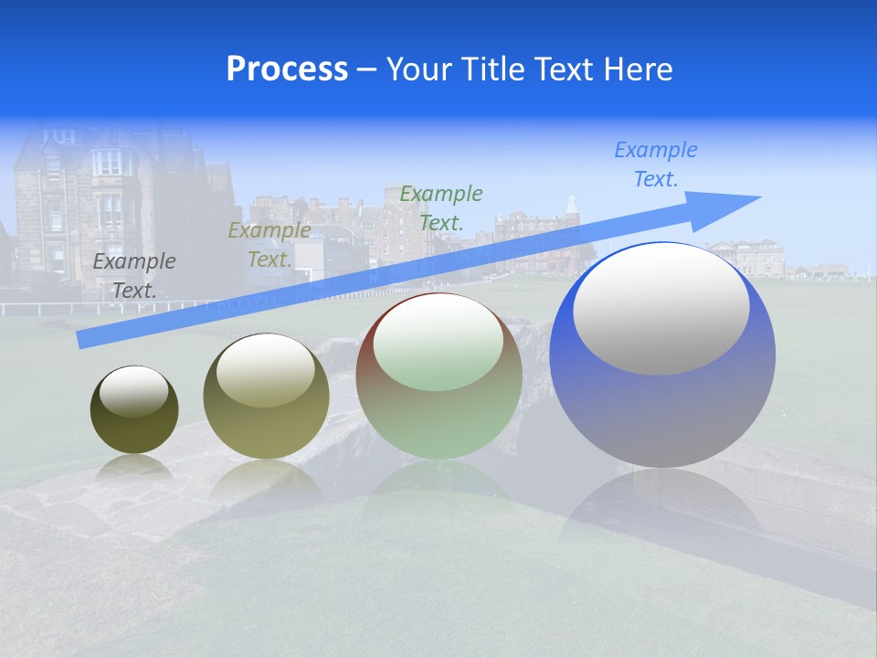 Green Stone Course PowerPoint Template