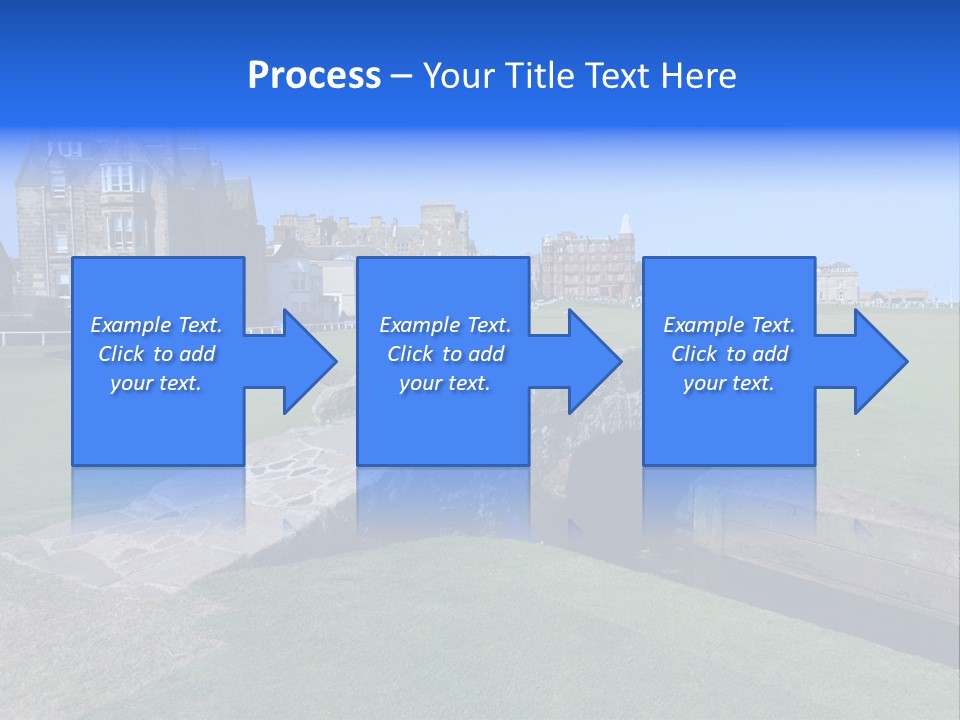 Green Stone Course PowerPoint Template