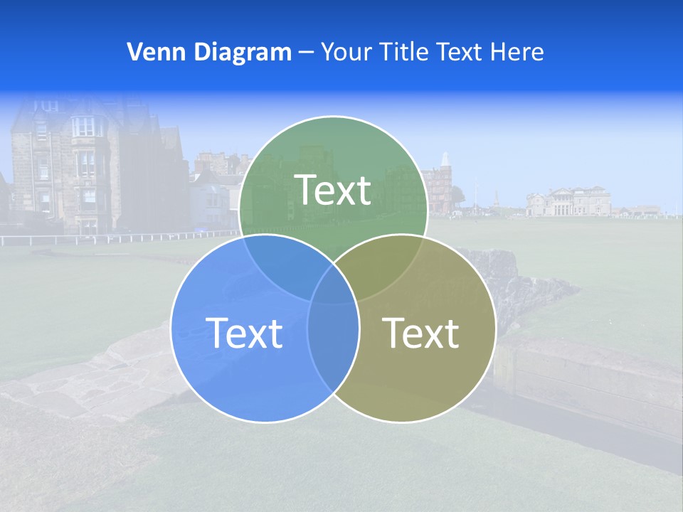 Green Stone Course PowerPoint Template