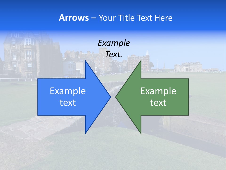Green Stone Course PowerPoint Template