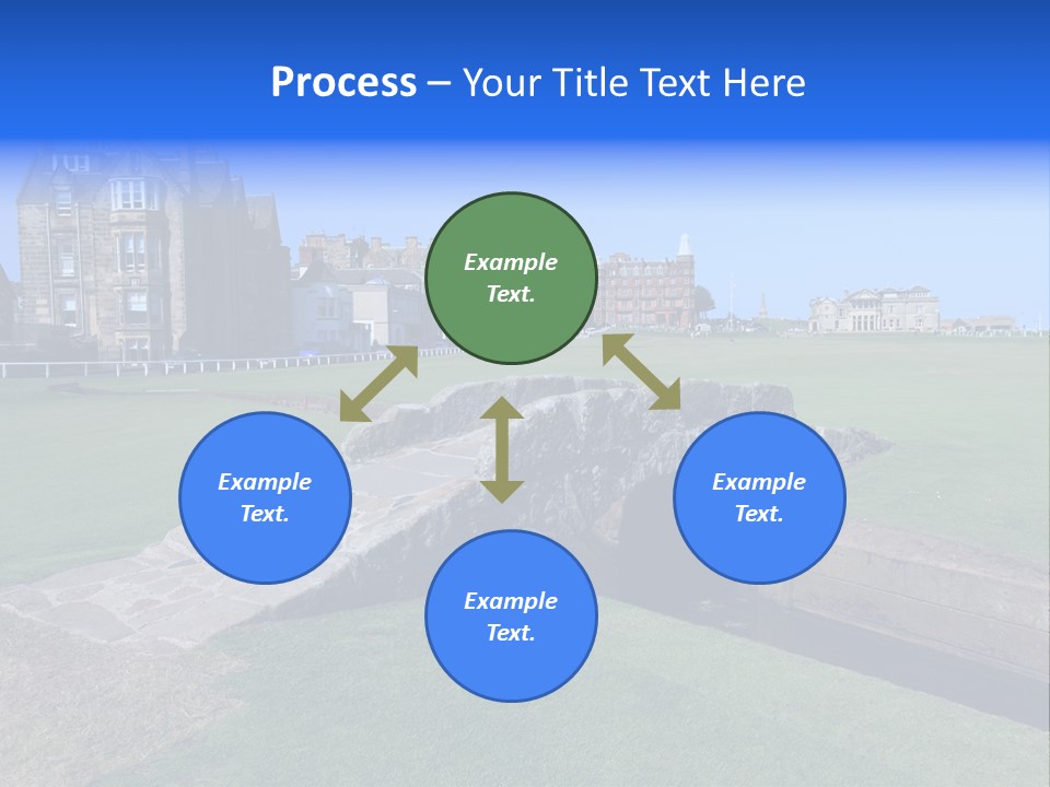 Green Stone Course PowerPoint Template