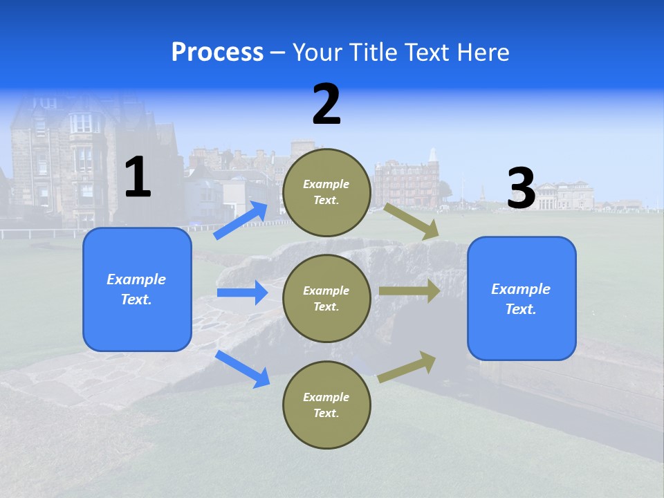 Green Stone Course PowerPoint Template