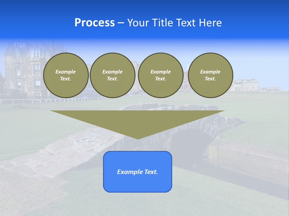 Green Stone Course PowerPoint Template