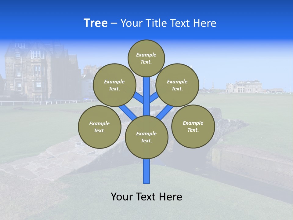 Green Stone Course PowerPoint Template