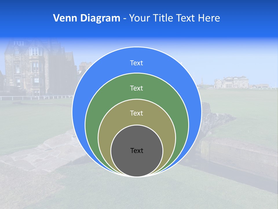 Green Stone Course PowerPoint Template