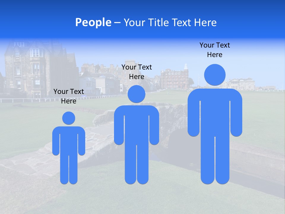 Green Stone Course PowerPoint Template