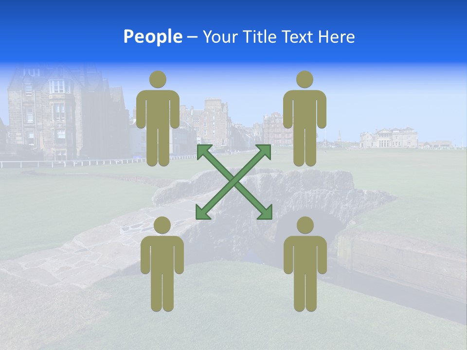 Green Stone Course PowerPoint Template