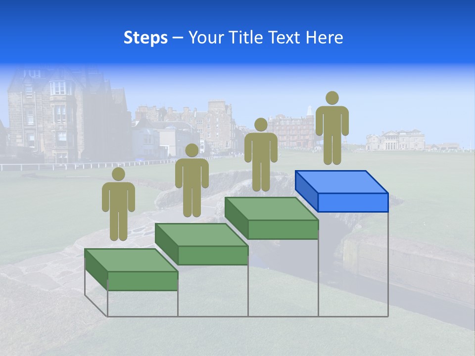 Green Stone Course PowerPoint Template