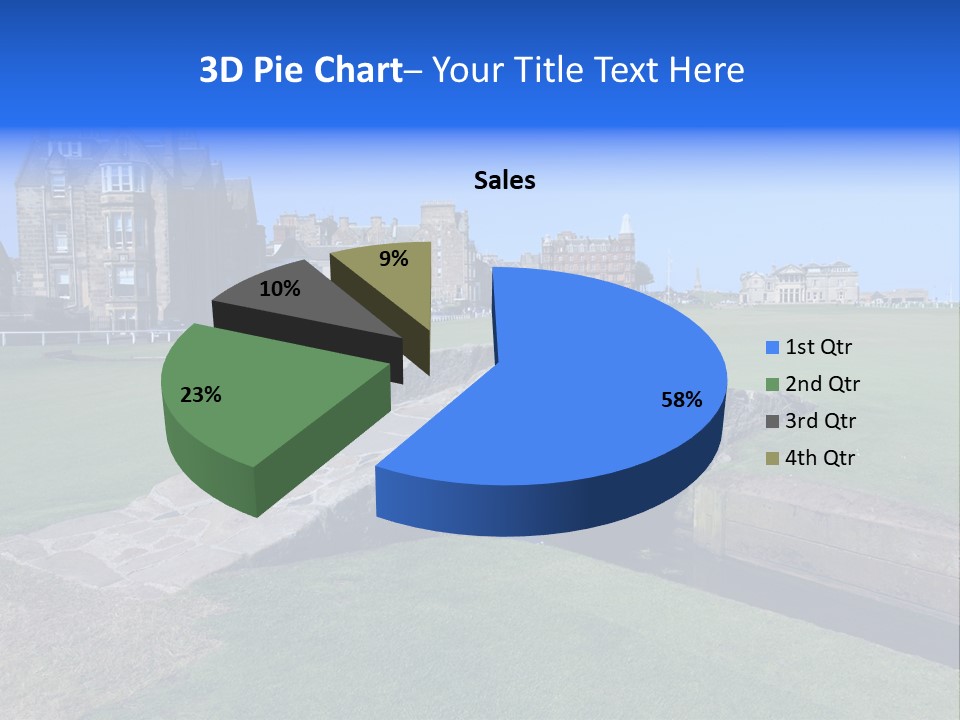Green Stone Course PowerPoint Template