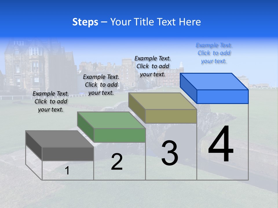 Green Stone Course PowerPoint Template