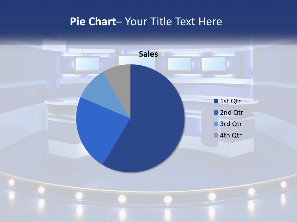 Blue Display Studio PowerPoint Template