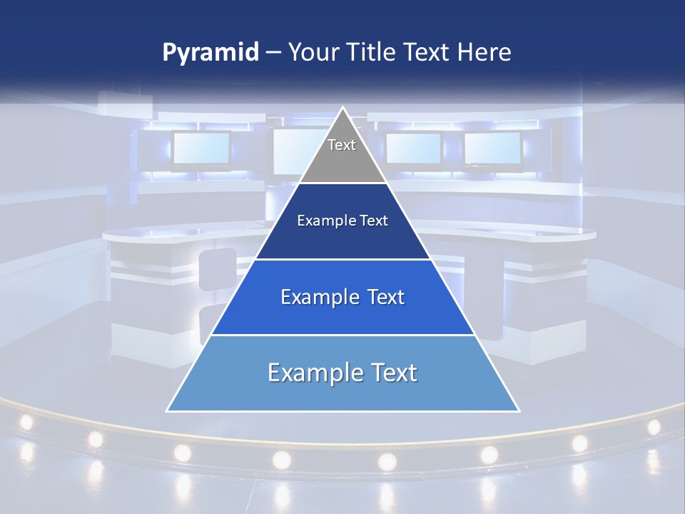 Blue Display Studio PowerPoint Template