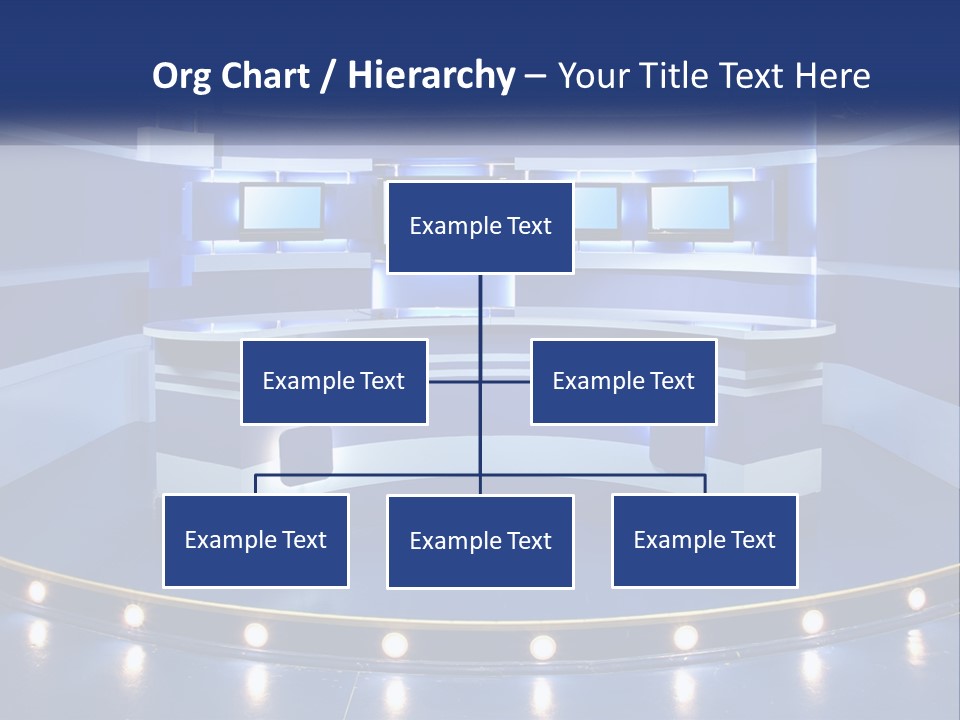 Blue Display Studio PowerPoint Template