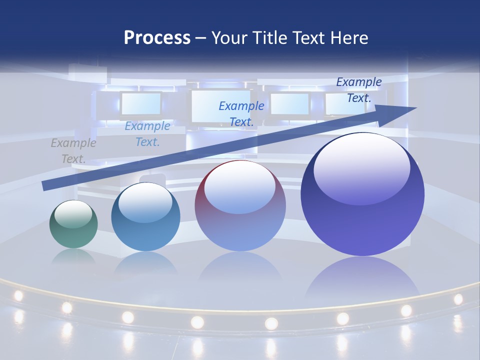 Blue Display Studio PowerPoint Template