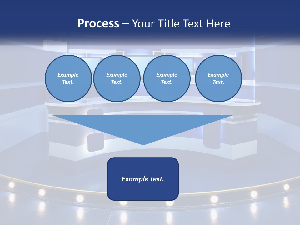 Blue Display Studio PowerPoint Template