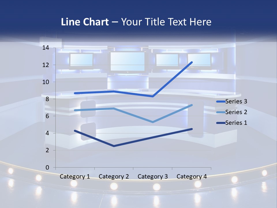 Blue Display Studio PowerPoint Template