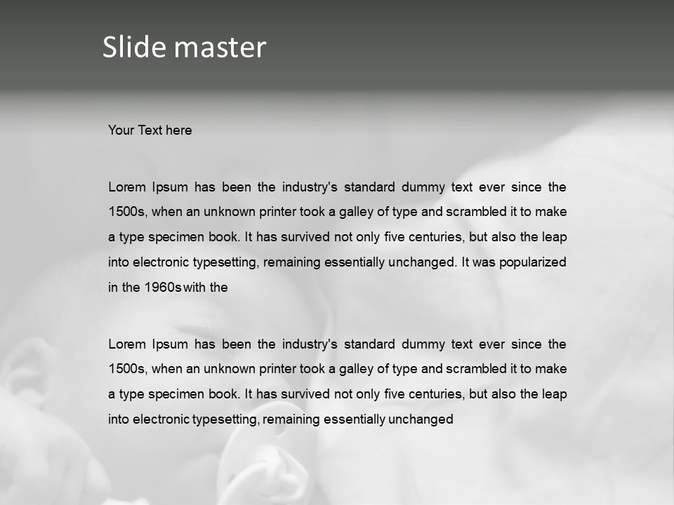 Beard Hold Joy PowerPoint Template