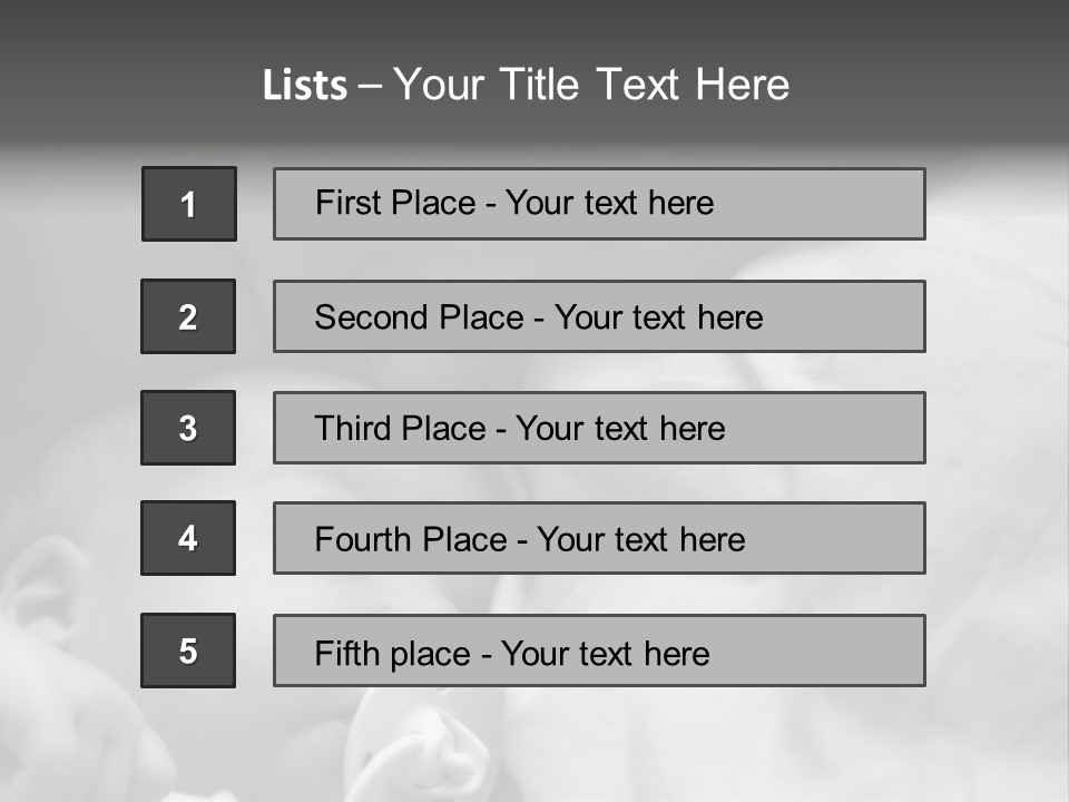 Beard Hold Joy PowerPoint Template