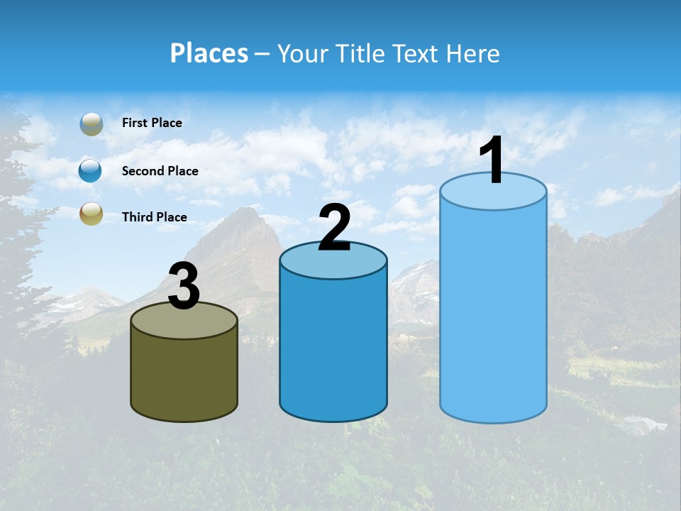 Going Mountain Montana PowerPoint Template