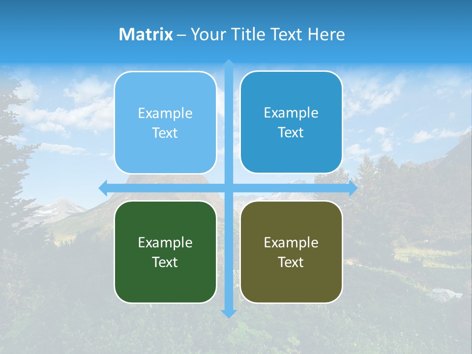 Going Mountain Montana PowerPoint Template