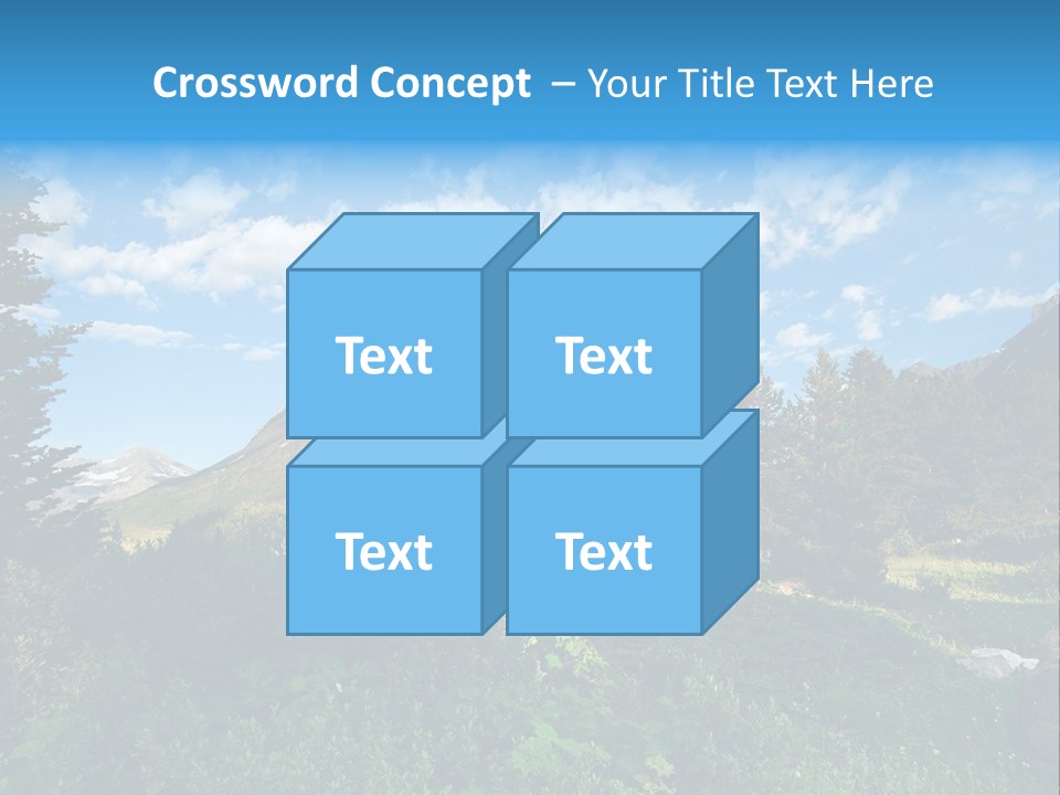 Going Mountain Montana PowerPoint Template
