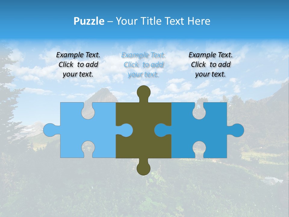 Going Mountain Montana PowerPoint Template