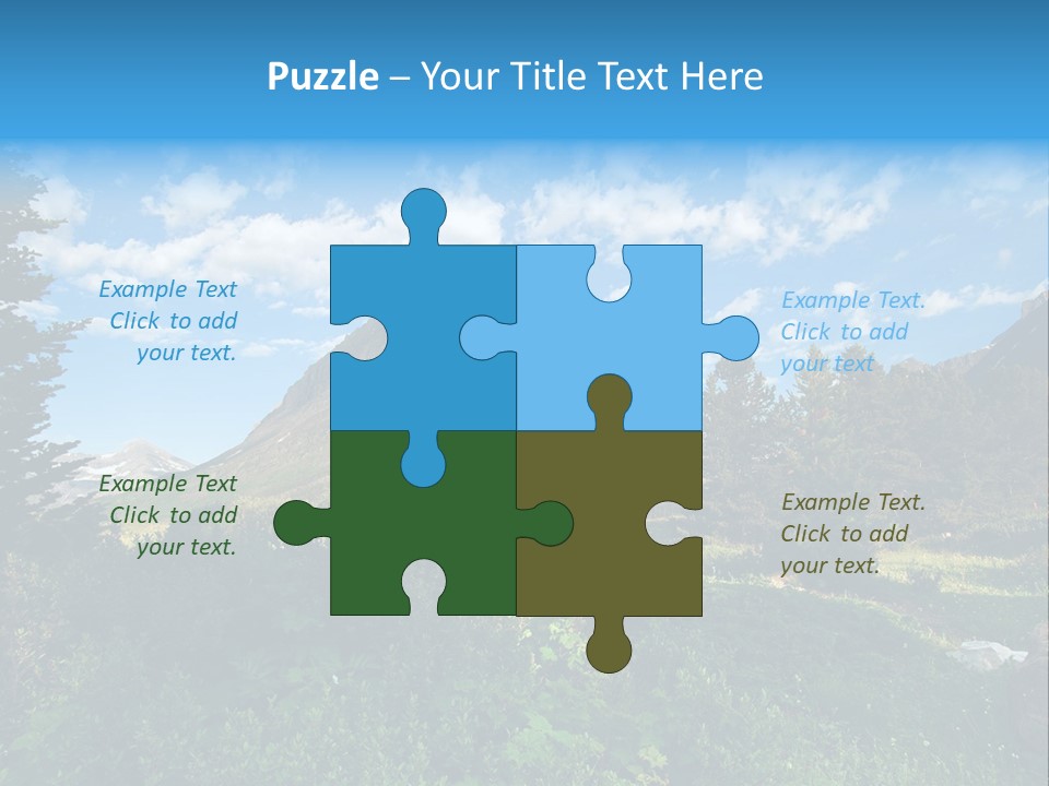 Going Mountain Montana PowerPoint Template