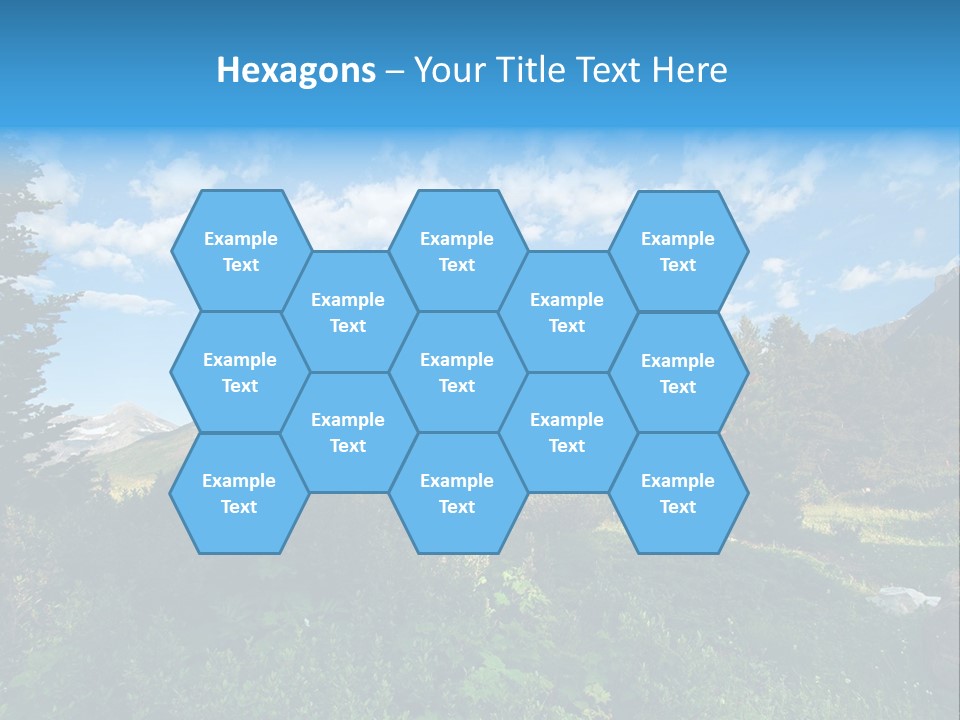 Going Mountain Montana PowerPoint Template