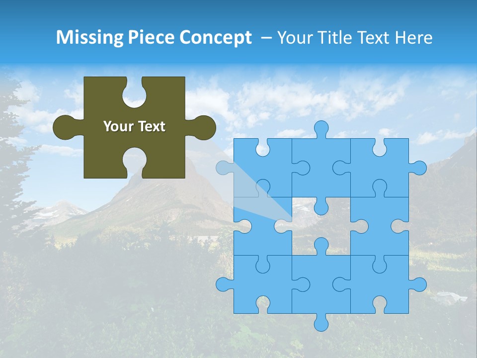 Going Mountain Montana PowerPoint Template