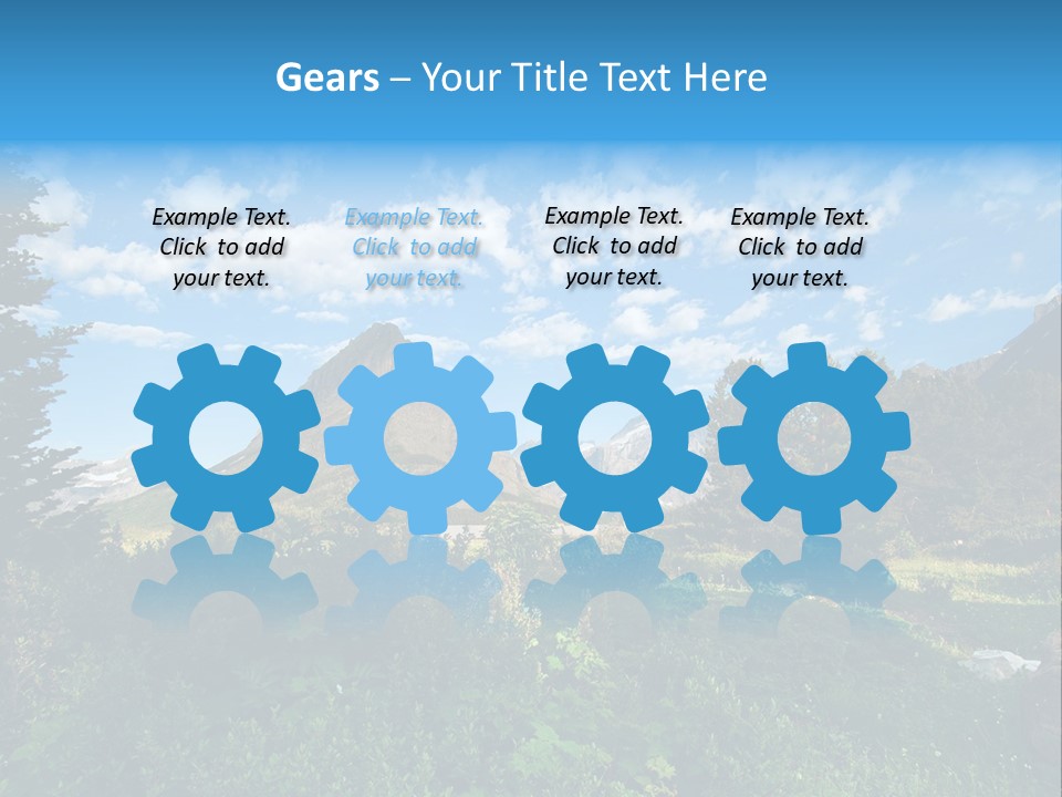 Going Mountain Montana PowerPoint Template