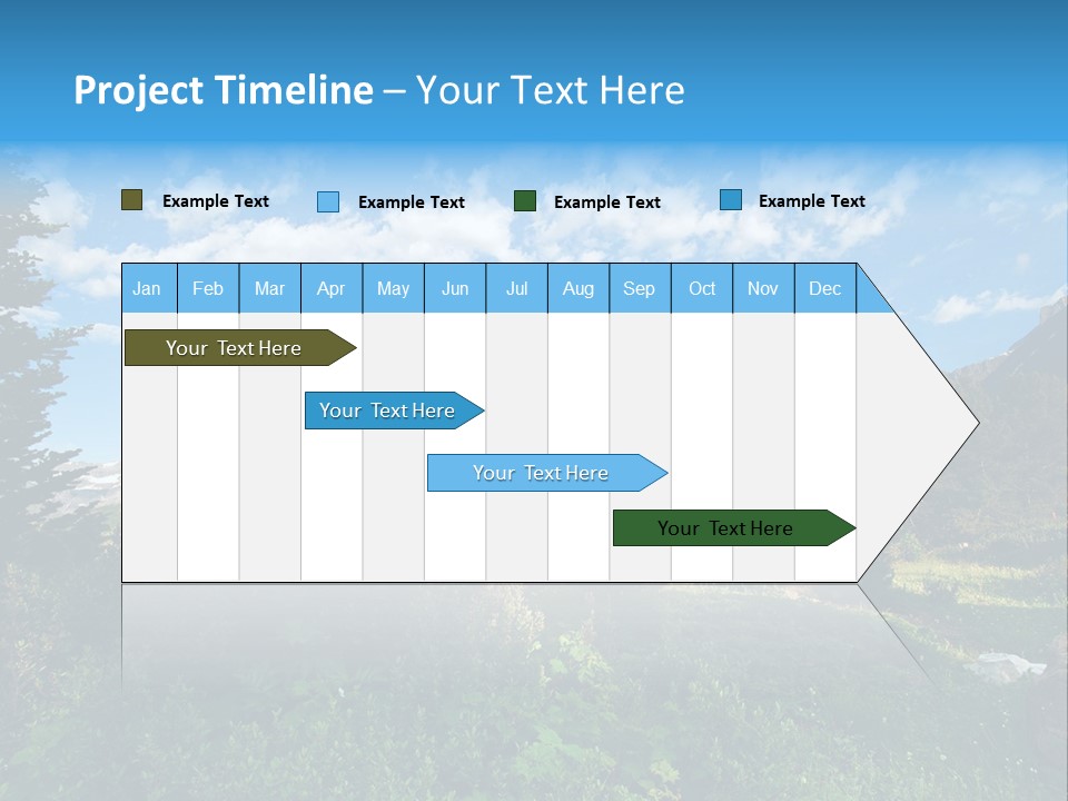 Going Mountain Montana PowerPoint Template