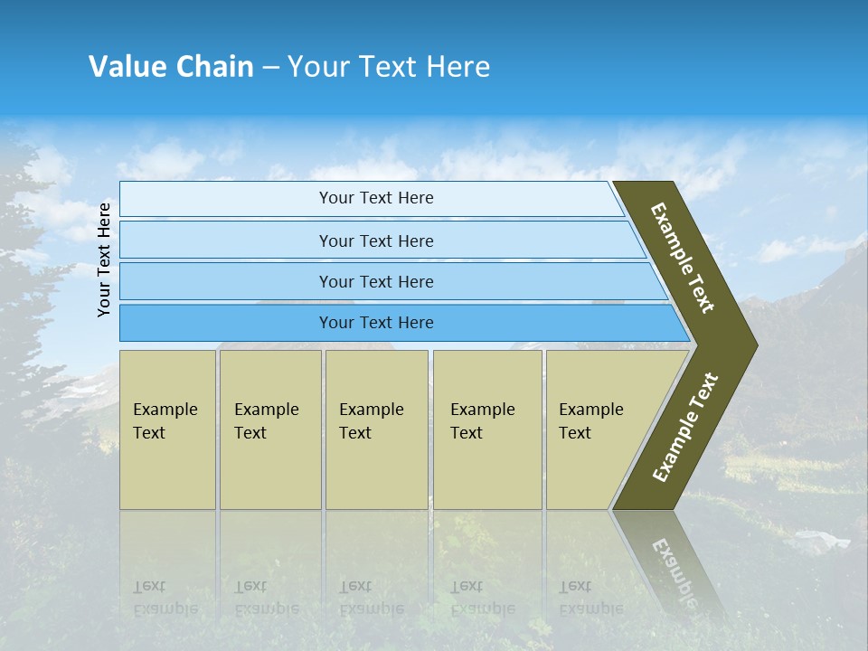 Going Mountain Montana PowerPoint Template