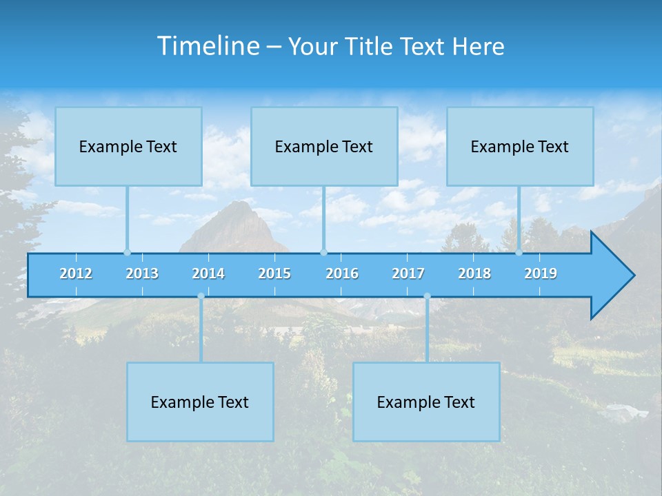 Going Mountain Montana PowerPoint Template