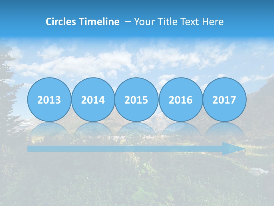 Going Mountain Montana PowerPoint Template