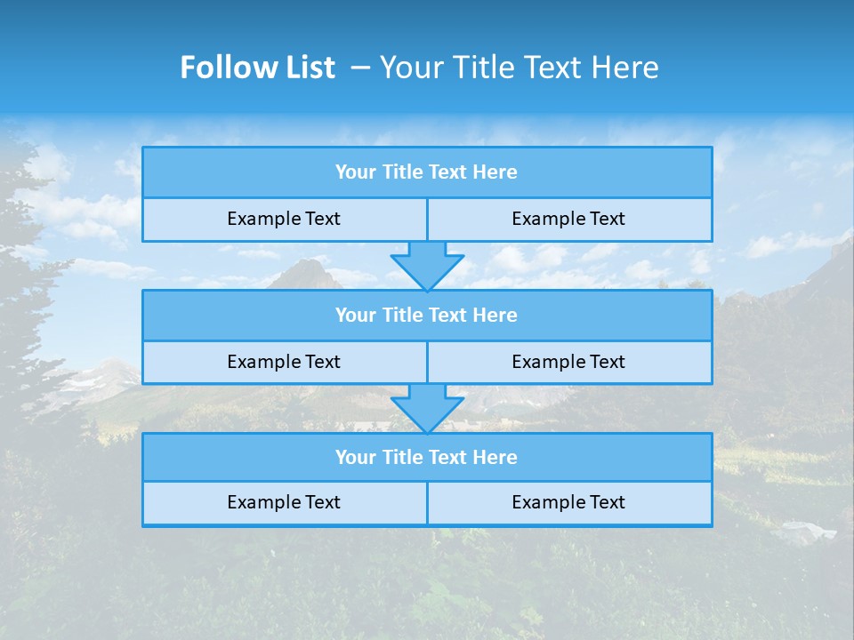Going Mountain Montana PowerPoint Template