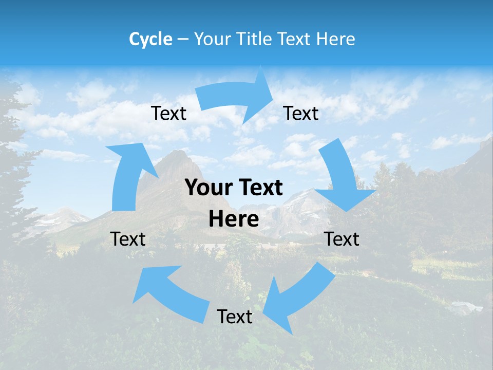 Going Mountain Montana PowerPoint Template